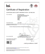 OHSAS 45001:2018 Occupational Health & Safety Management System (UKAS Certified)